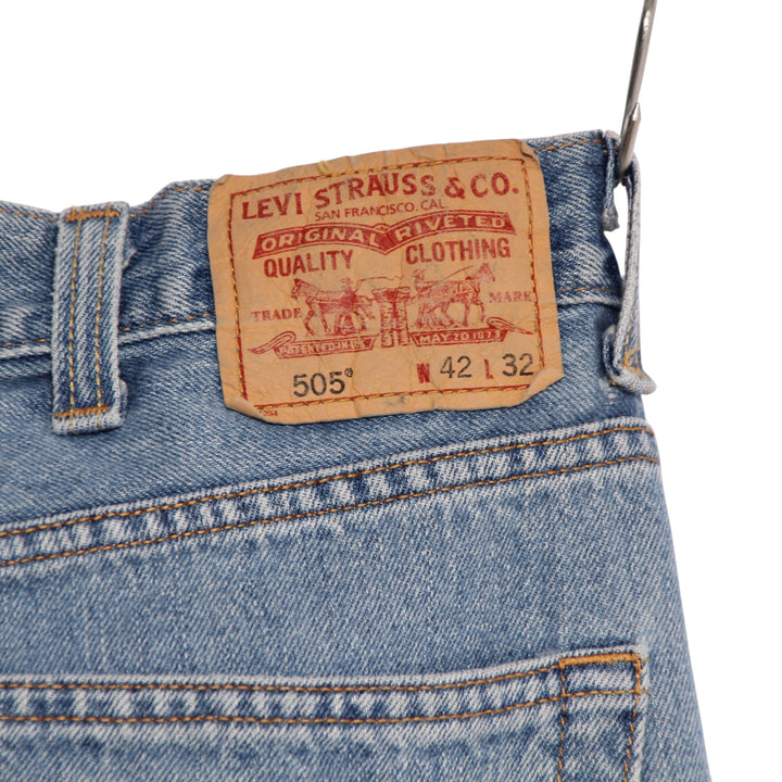 Levi's 505 Regular Fit Jeans Denim W42 L32 Uomo