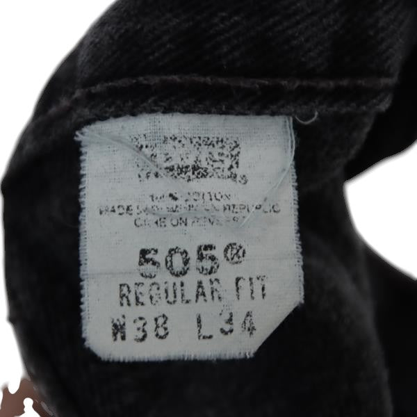 Levi's 505 Regular Fit jeans nero W38 L34 uomo
