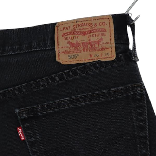 Levi's 505 Straight Fit jeans nero W36 L32 uomo