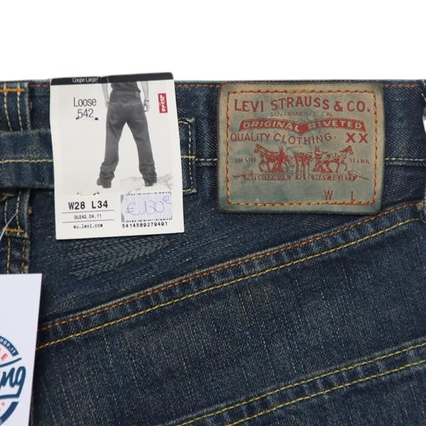 Levi's 542 Loose Fit jeans denim W28 L34 unisex deadstock w/tags
