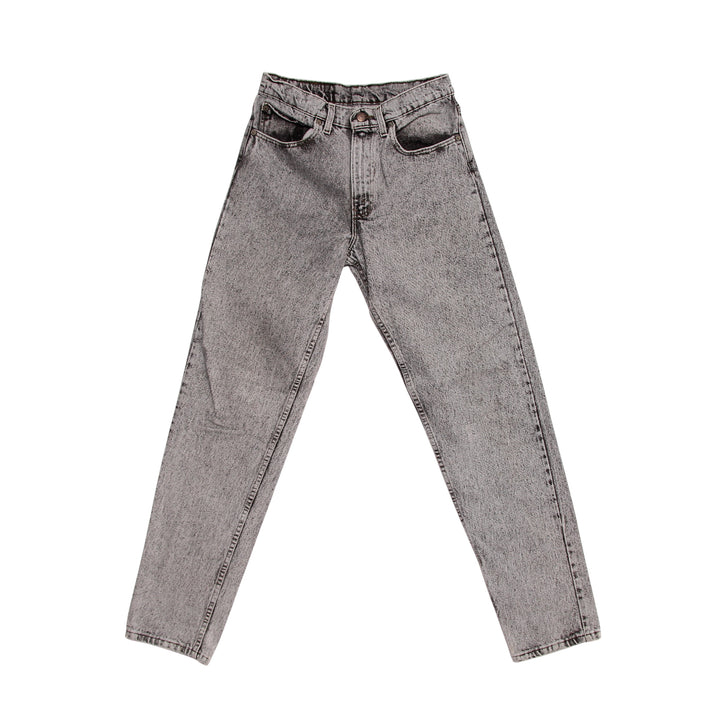 Levi's 550 Jeans Vintage Grigio Marmorizzato W31 L34 Uomo Made in USA