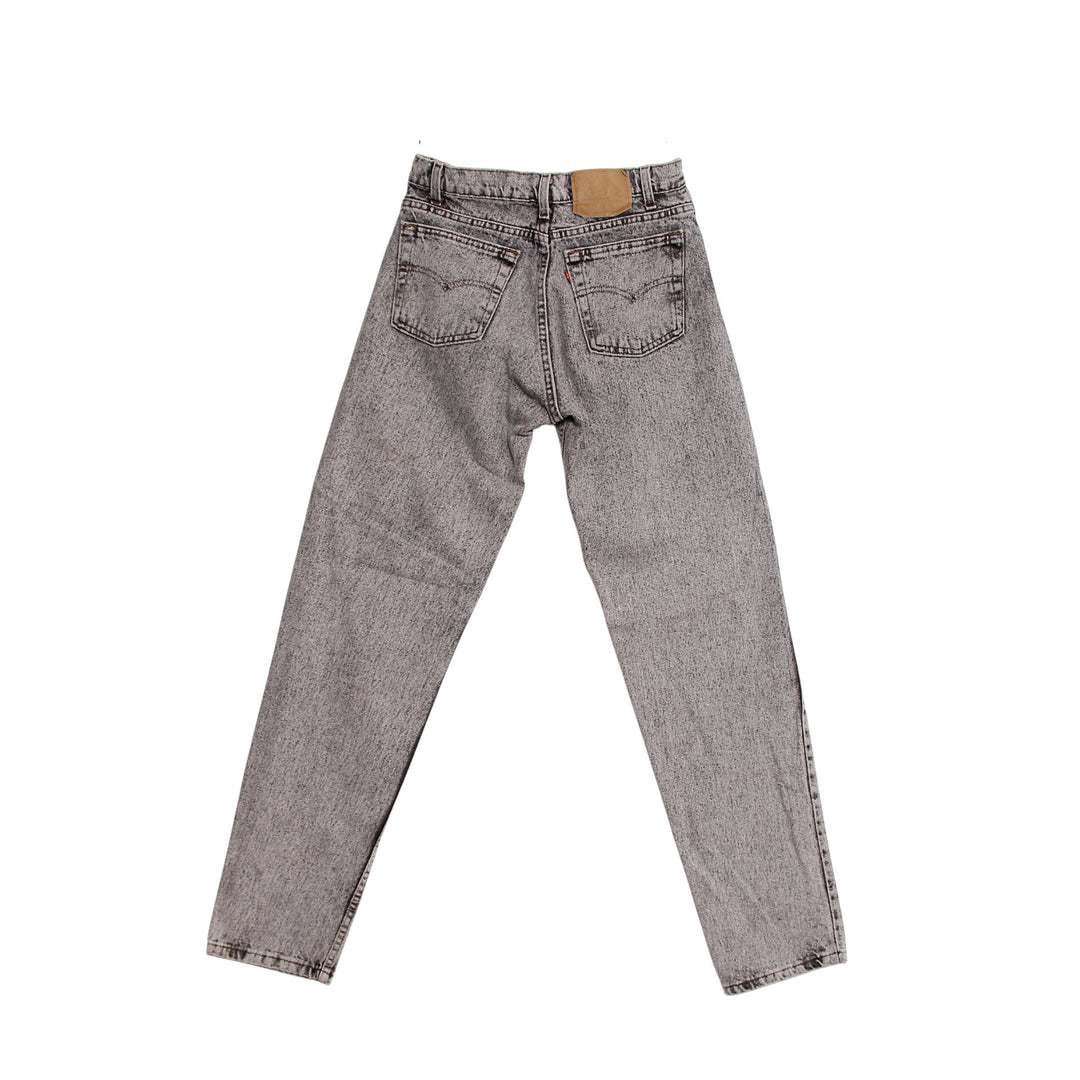 Levi's 550 Jeans Vintage Grigio Marmorizzato W31 L34 Uomo Made in USA