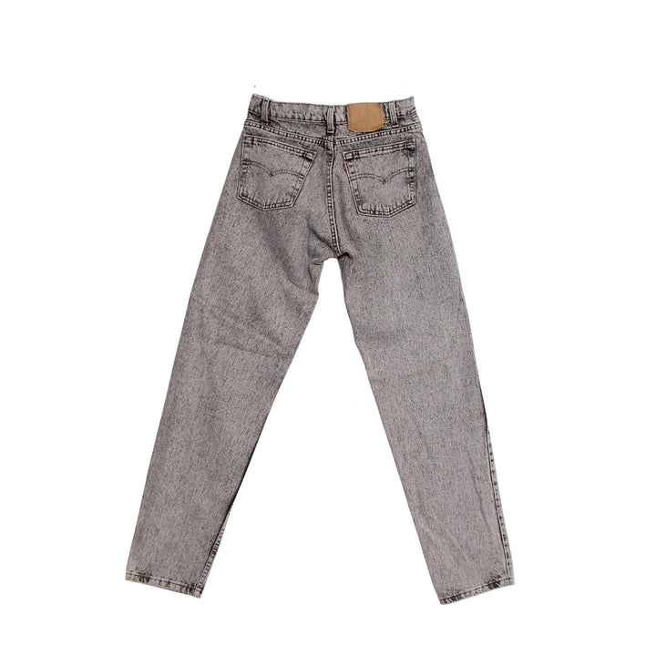 Levi's 550 Jeans Vintage Grigio Marmorizzato W31 L34 Uomo Made in USA