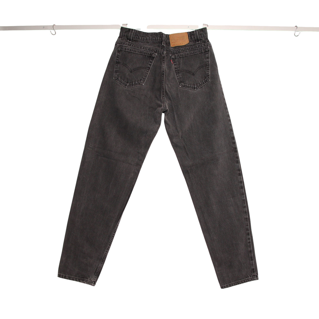 Levi's 550 Relaxed Fit Jeans Nero W34 L34 Uomo Made in USA