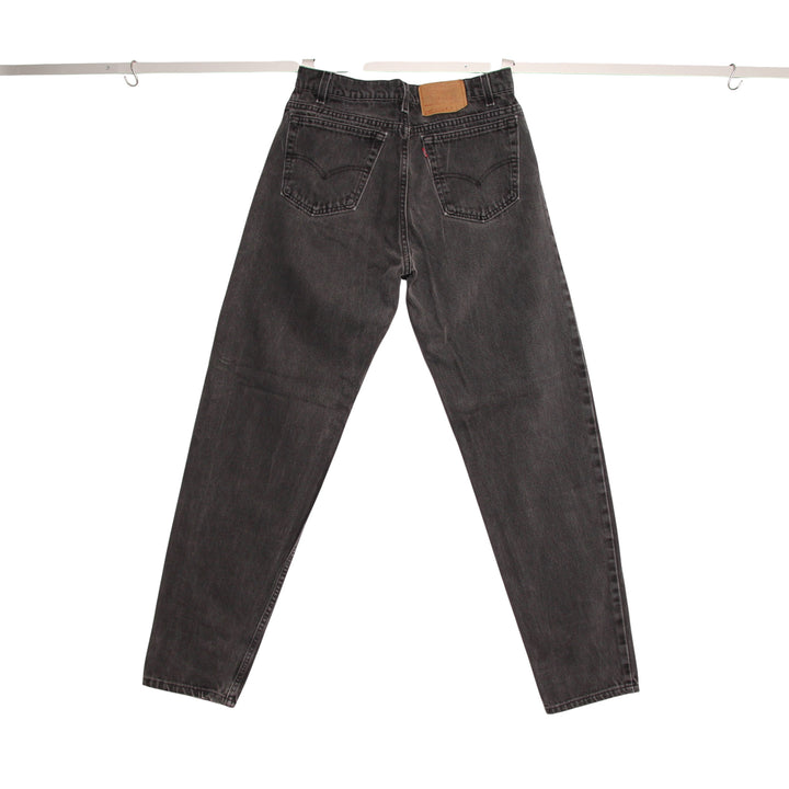 Levi's 550 Relaxed Fit Jeans Nero W34 L34 Uomo Made in USA