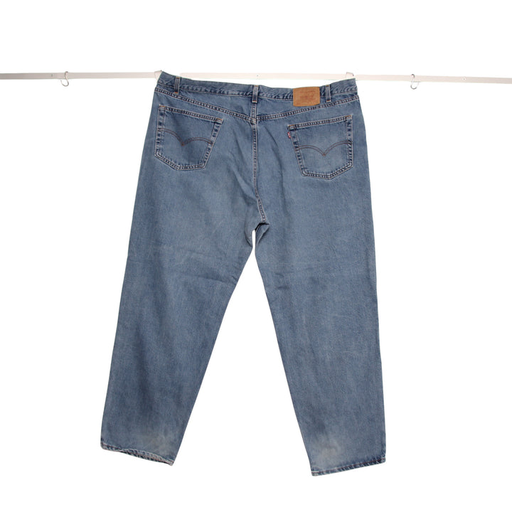 Levi's 550 Relaxed Fit Jeans Vintage Denim W50 L32 Uomo Made in USA