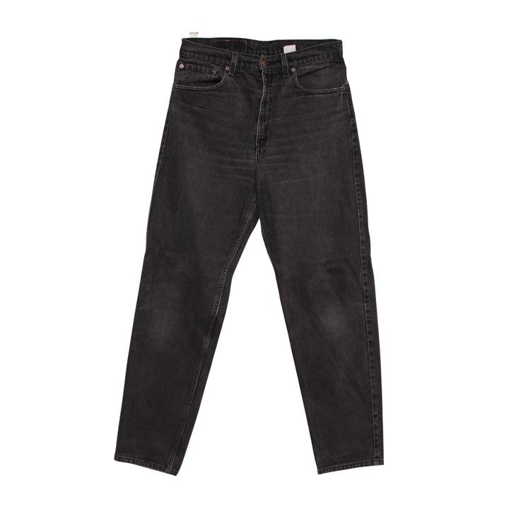 Levi's 550 Relaxed Fit Jeans Vintage Nero W33 L32 Uomo Made in USA