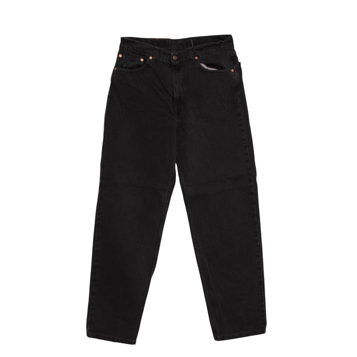 Levi's 550 Relaxed Fit Jeans Vintage Nero W36 L34 Uomo Made in USA