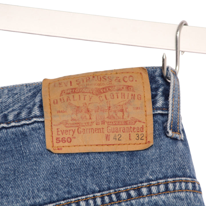 Levi's 560 Loose Fit Jeans Denim W42 L32 Uomo