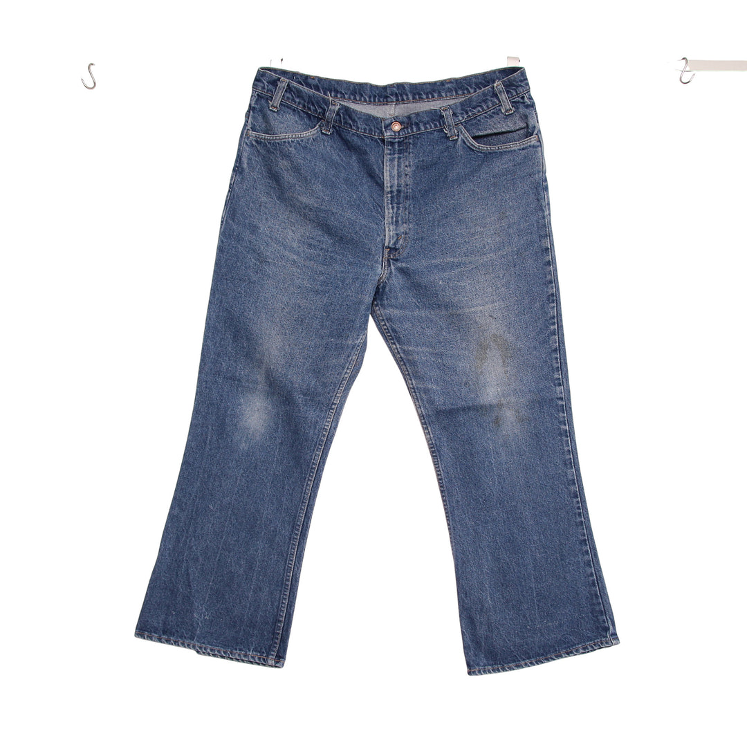 Levi's 646 Bootcut Orange Tab Jeans Vintage Denim W42 L30 Uomo Made in USA