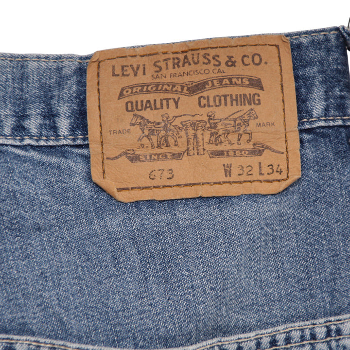 Levi's 673 Orange Tab Jeans Denim W32 L34 Uomo