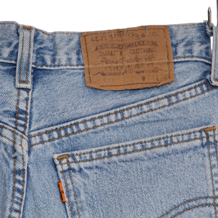 Levi's 881 Orange Tab Jeans Denim W31 L32 Donna