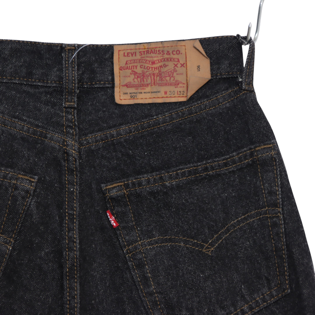 Levi's 901 Buggy Jeans Nero W30 L32 Donna Made in USA