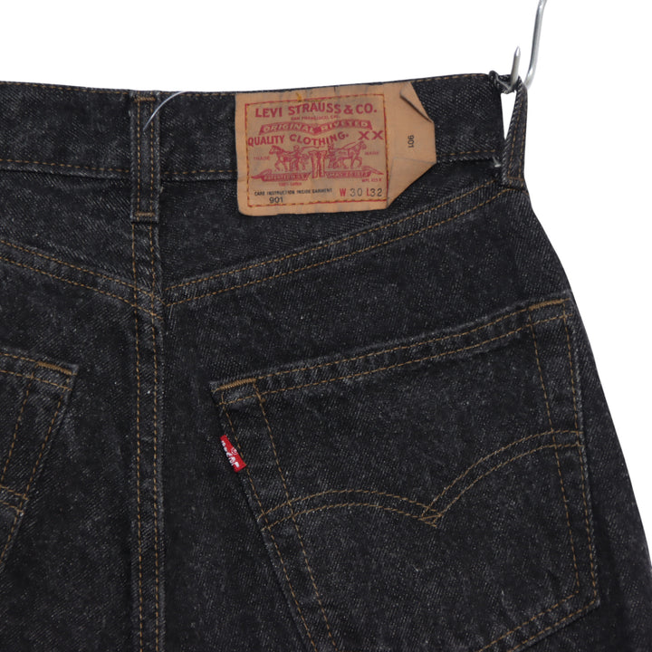 Levi's 901 Buggy Jeans Nero W30 L32 Donna Made in USA
