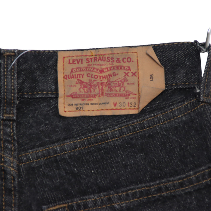 Levi's 901 Buggy Jeans Nero W30 L32 Donna Made in USA