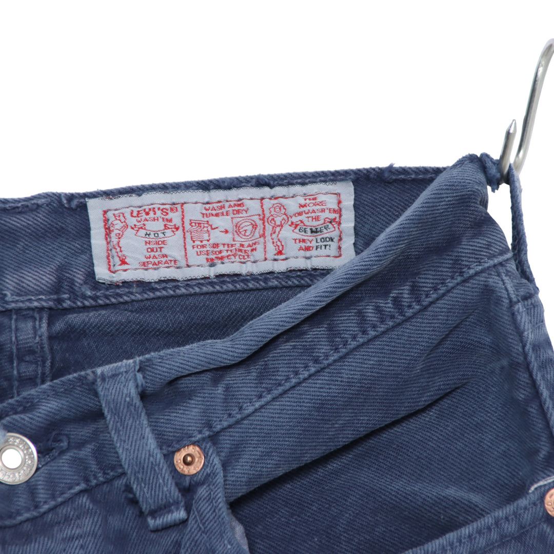 Levi's 901 Jeans Vintage Blu W29 L30 Donna Made in USA