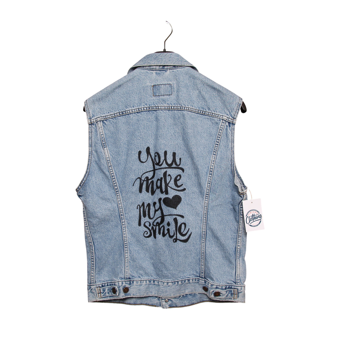 Levi's Gilet di Jeans Custom Denim Taglia L Unisex