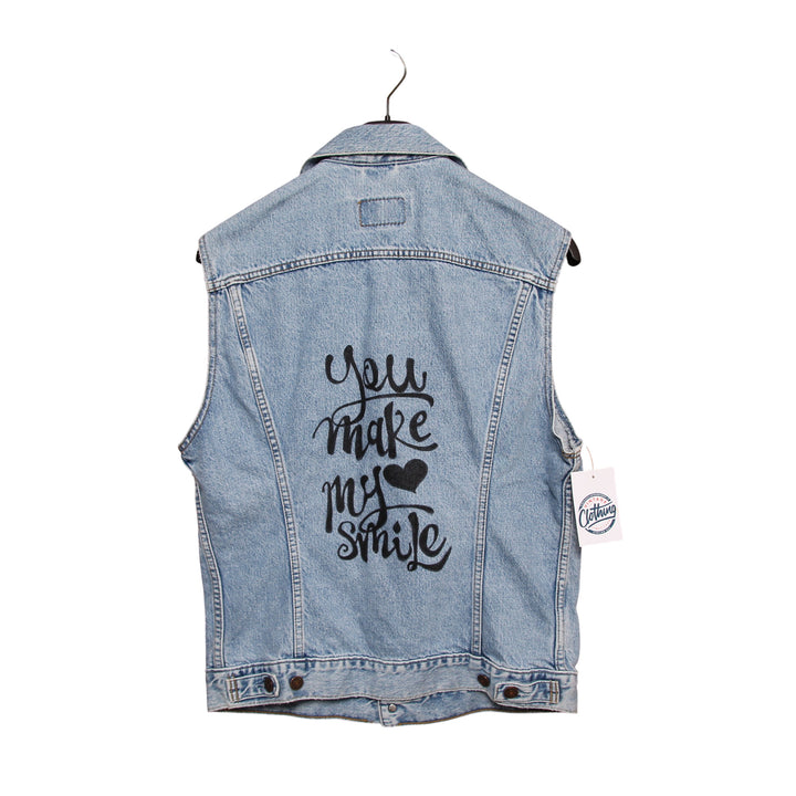 Levi's Gilet di Jeans Custom Denim Taglia L Unisex