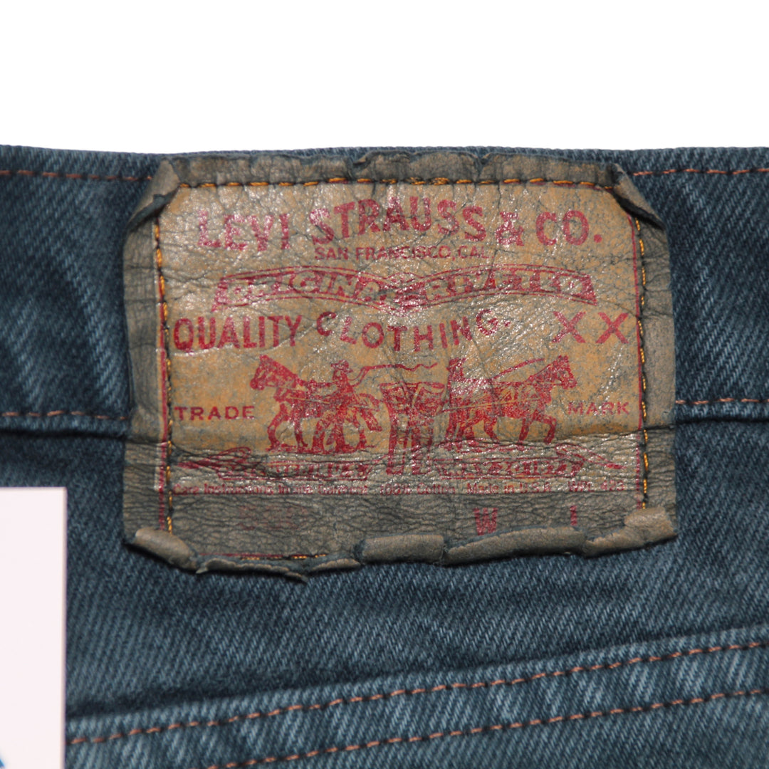 Levi's Jeans Vintage Verde W34 L32 Uomo Made in USA