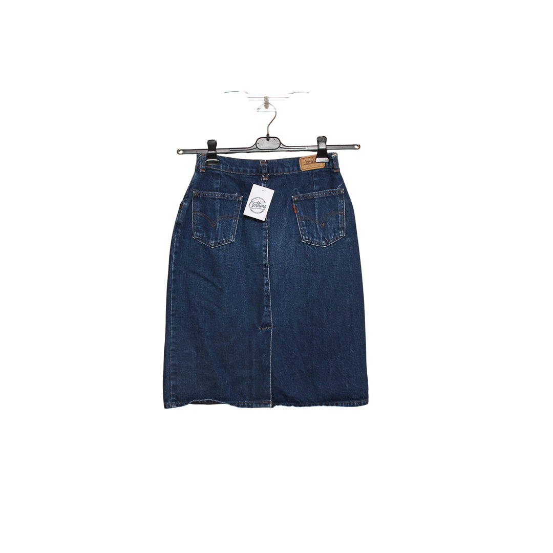 Levi's Orange Tab 852 0217 Gonna di Jeans Denim W32 Donna