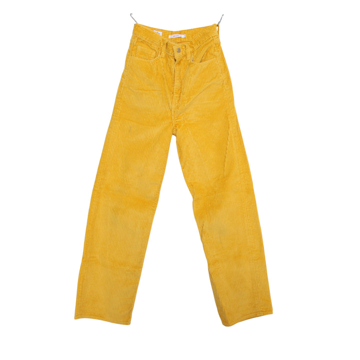 Levi's x The Simpson High Loose Jeans in Velluto Giallo W25 L31 Donna