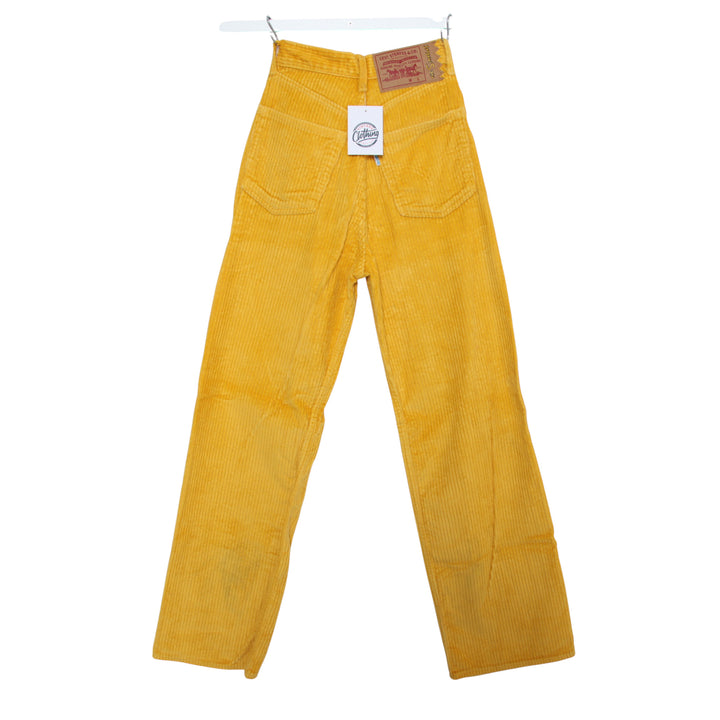 Levi's x The Simpson High Loose Jeans in Velluto Giallo W25 L31 Donna