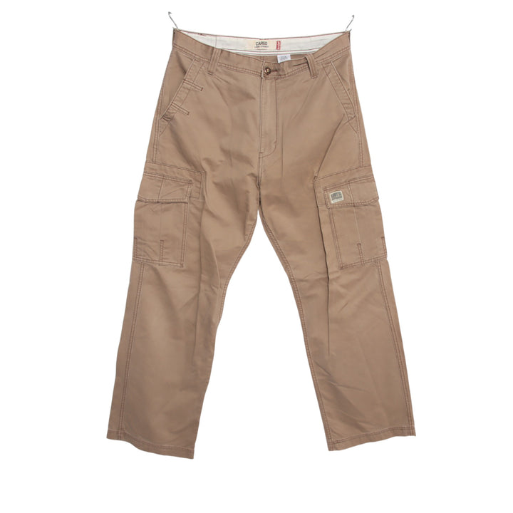 Levi's cargo loose straight W34 L32 jeans vintage in denim beige da uomo