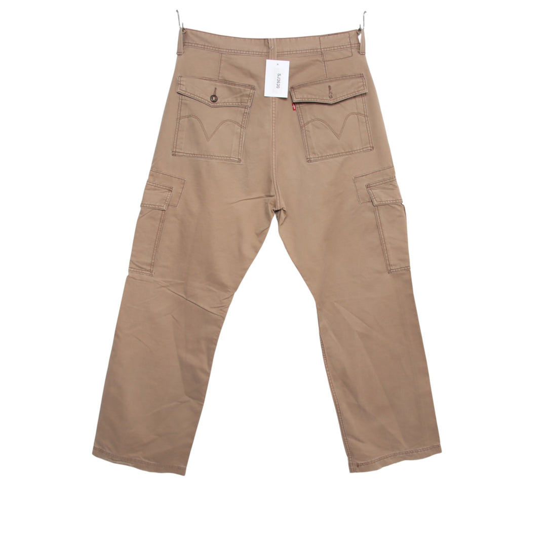 Levi's cargo loose straight W34 L32 jeans vintage in denim beige da uomo
