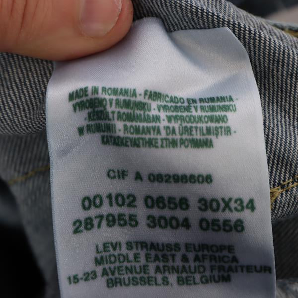 Levi's engineered 656 jeans denim W30 L34 uomo