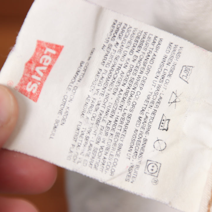 Levi's giacca di jeans bianca taglia L uomo