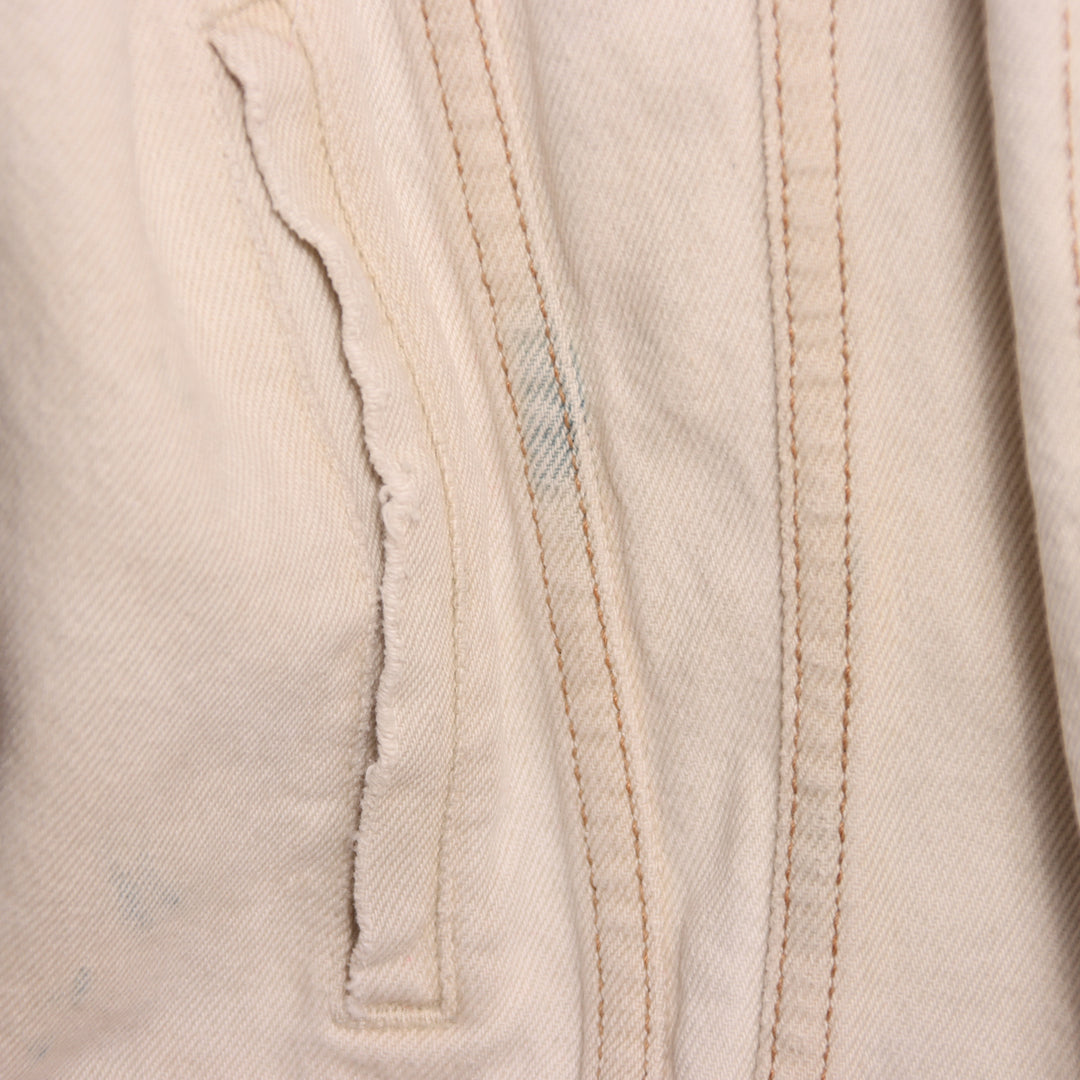 Levi's giacca di jeans bianca taglia L uomo
