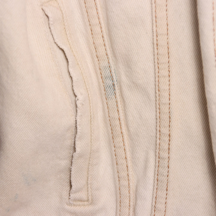 Levi's giacca di jeans bianca taglia L uomo