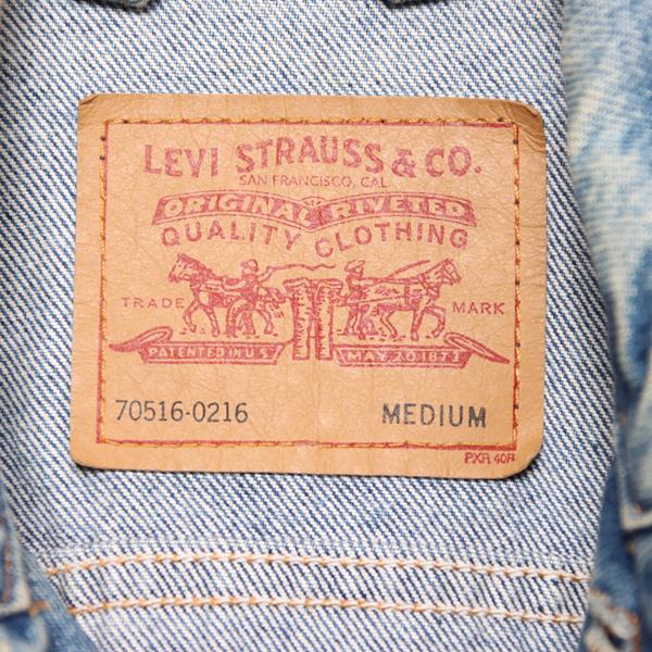 Levi's giacca di jeans denim taglia M uomo made in USA