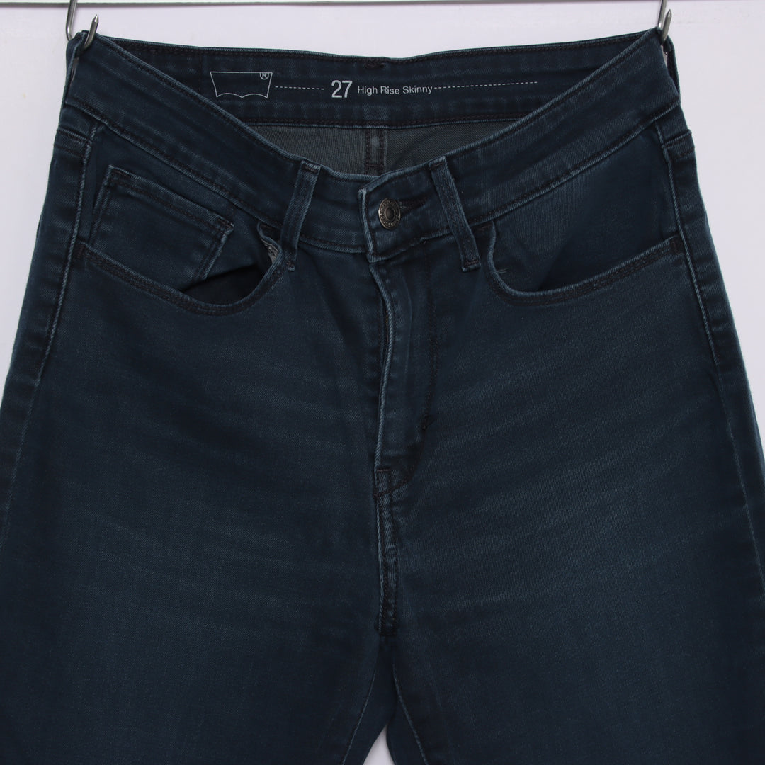 Levi's hight rise skinny W27 L32 jeans in denim blu da donna