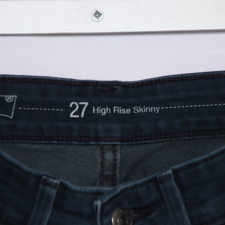 Levi's hight rise skinny W27 L32 jeans in denim blu da donna