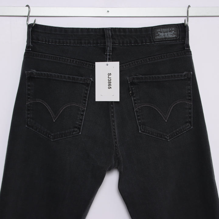 Levi's mid rise skinny W29 jeans in denim nero da donna