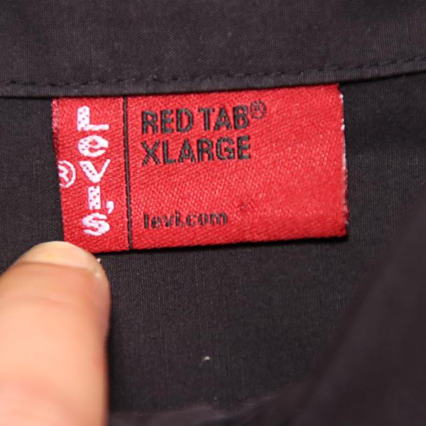 Levi's red tab camicia nera taglia XL uomo