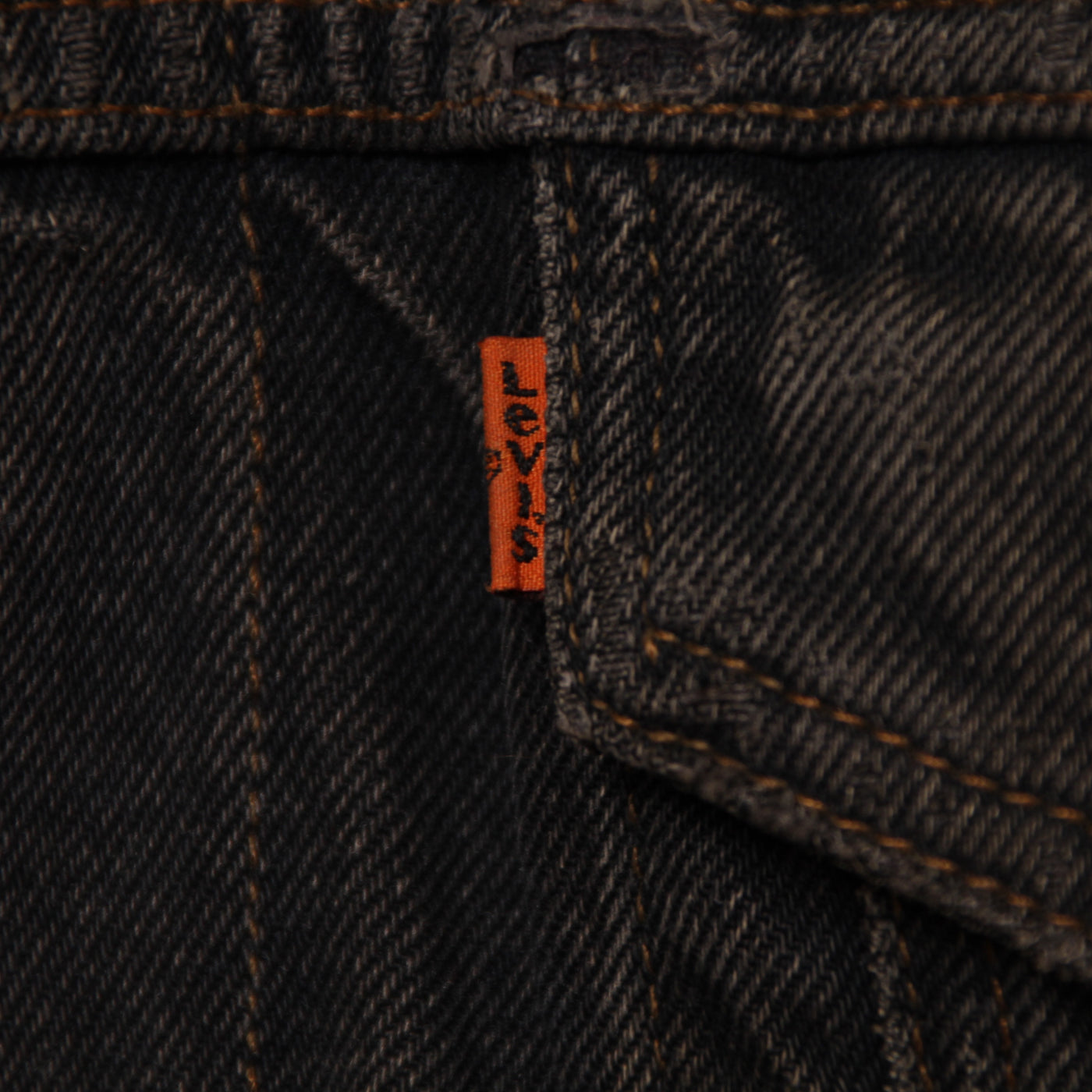Levis Orange Tab Giacca di Jeans Double Face Nero Taglia L Unisex