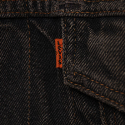 Levis Orange Tab Giacca di Jeans Double Face Nero Taglia L Unisex