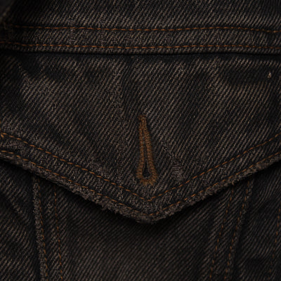 Levis Orange Tab Giacca di Jeans Double Face Nero Taglia L Unisex