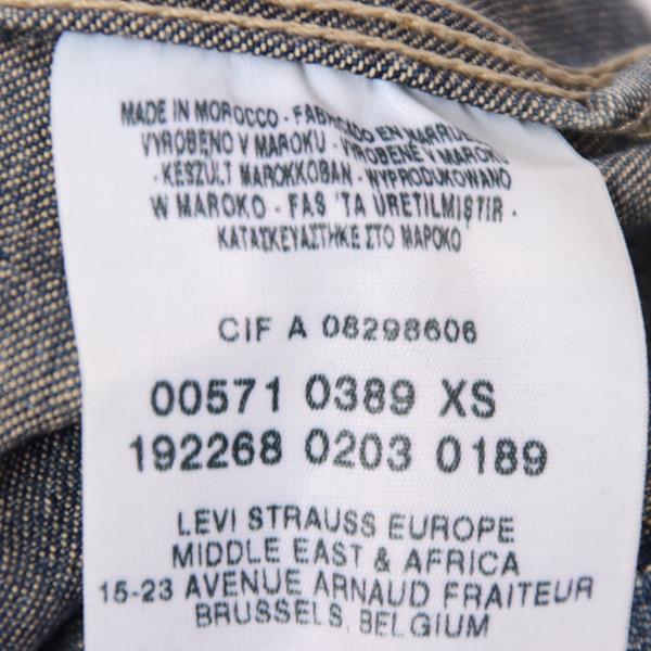 Levi salopette di jeans denim taglia XS unisex