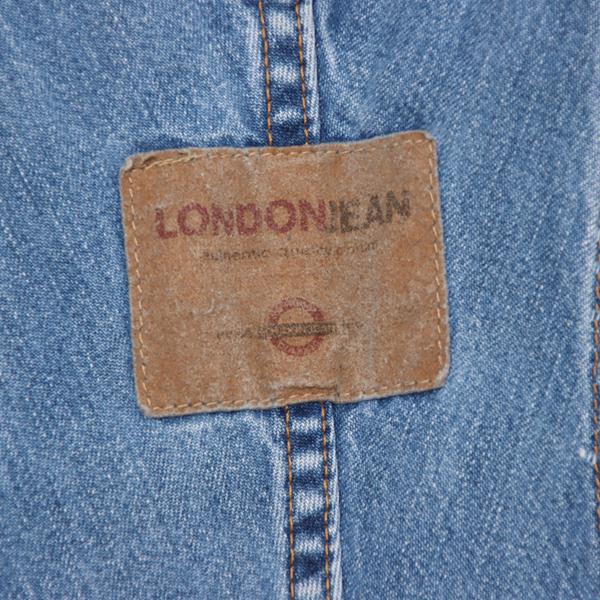 London Jean salopette di jeans custom denim taglia XS unisex