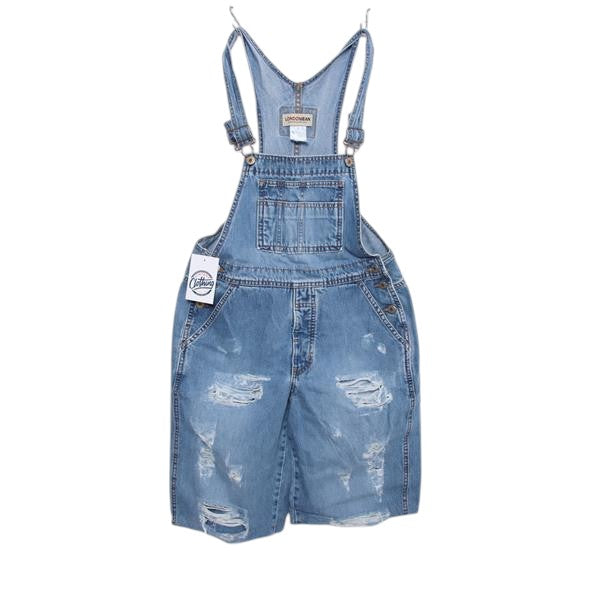 London Jean salopette di jeans custom denim taglia XS unisex
