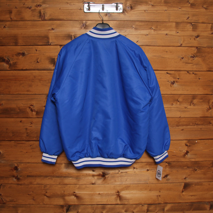 Macron Varsity Jacket Blu Taglia L Unisex
