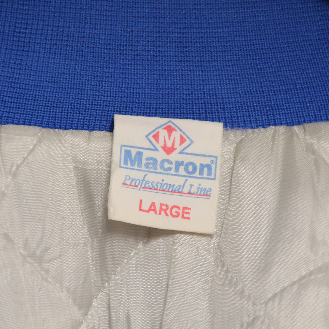 Macron Varsity Jacket Blu Taglia L Unisex