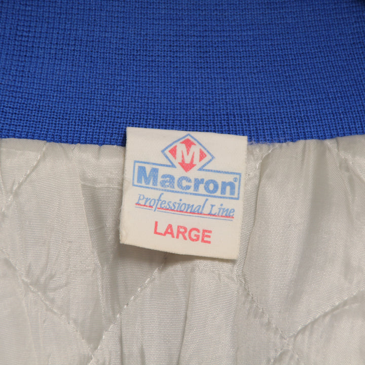 Macron Varsity Jacket Blu Taglia L Unisex