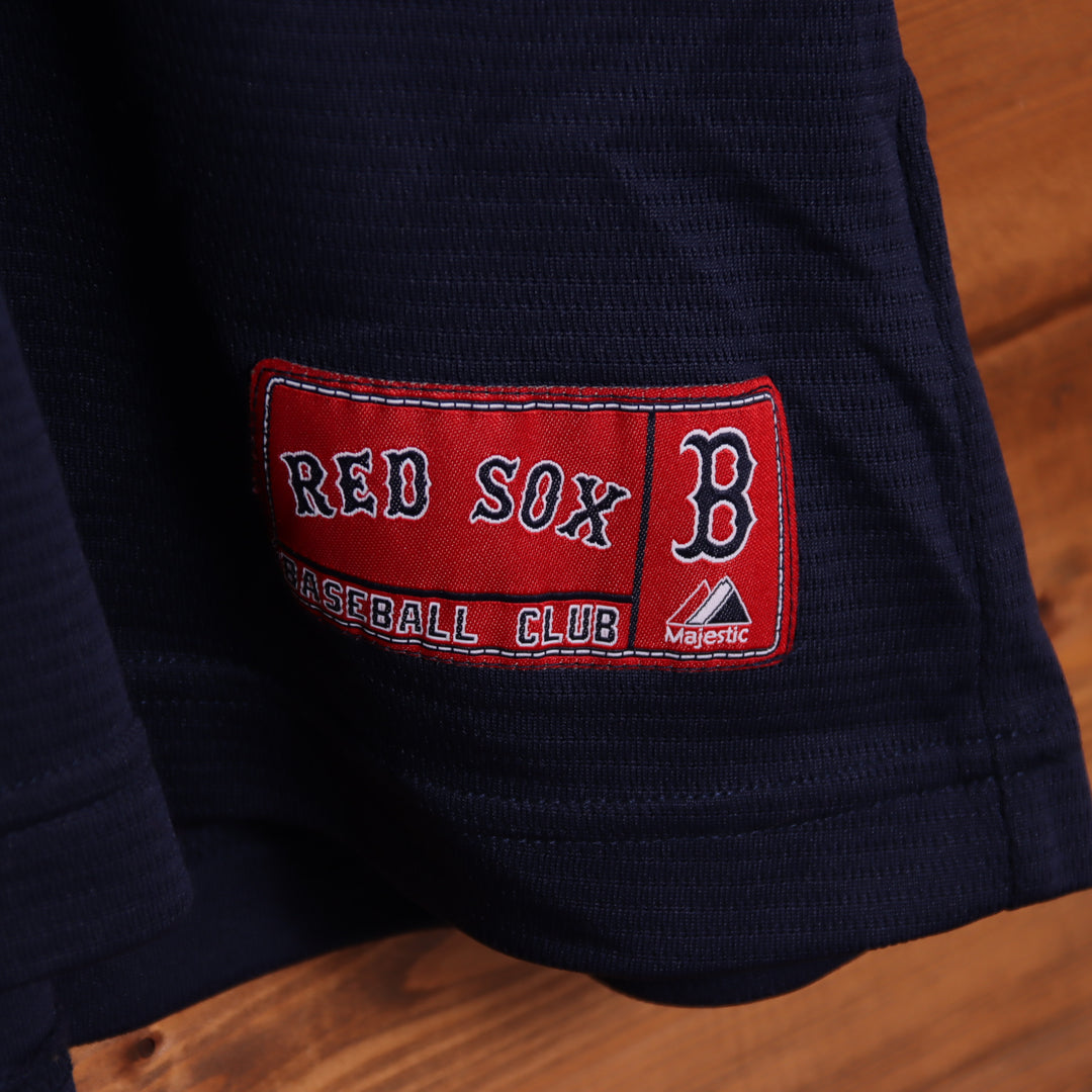 Majestic Athletic T-Shirt Boston Red Sox Blu e Rossa Taglia XL Uomo