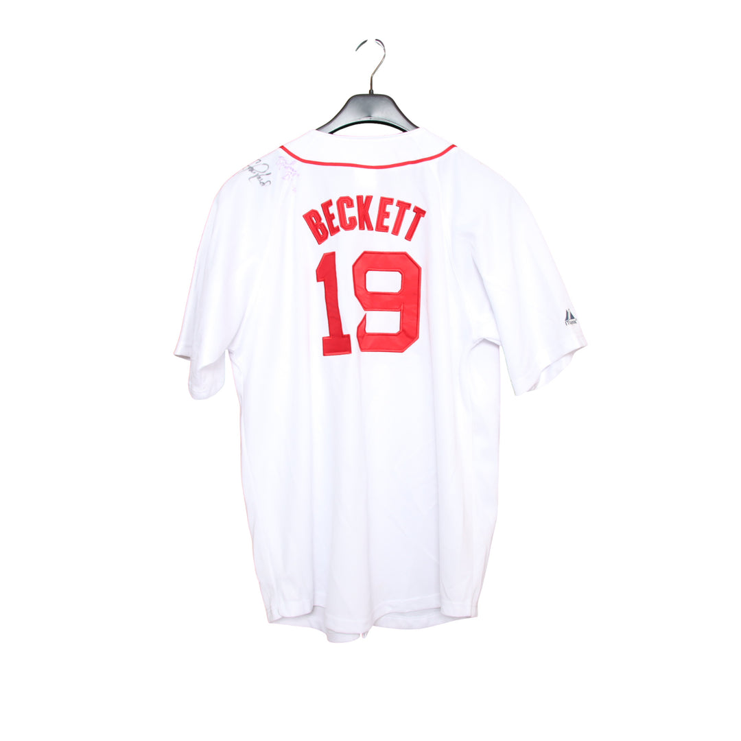 Majestic Boston Red Sox Maglia da Baseball Bianca Taglia M Uomo