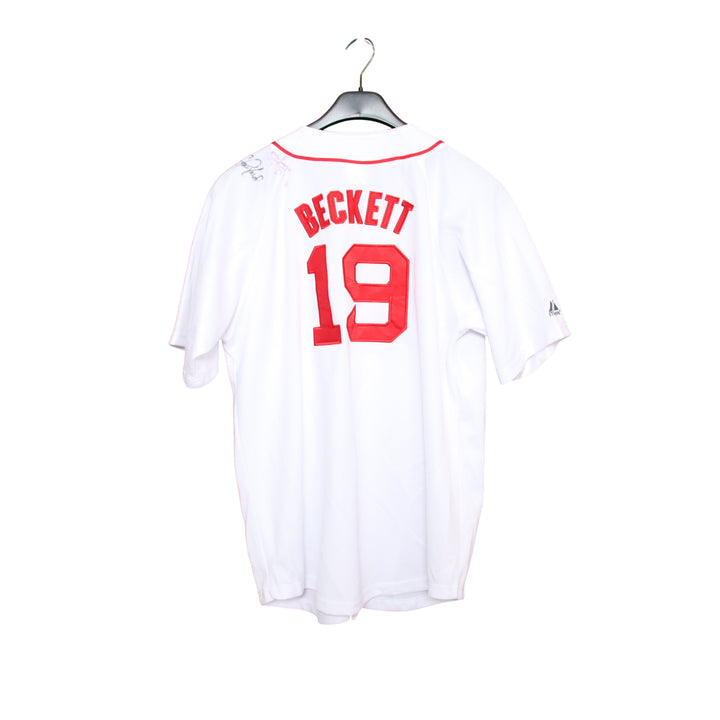 Majestic Boston Red Sox Maglia da Baseball Bianca Taglia M Uomo