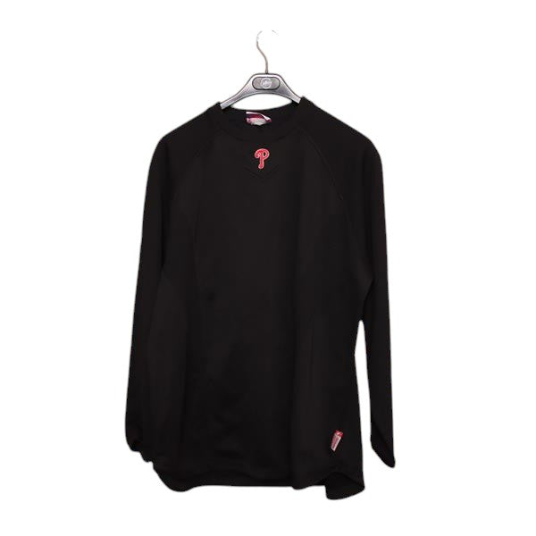 Majestic MLB Philadelphia Phillies felpa nera taglia L uomo